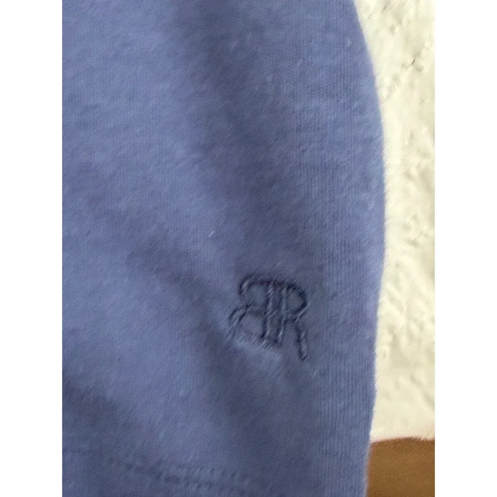 Banana Republic Mens Long Sleeve Polo Shirt Navy Blue 100% Cotton Large L
